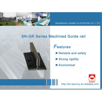 2014 Hot sale Machined Guide Rail T127-1/B elevator guide rail manufacturers